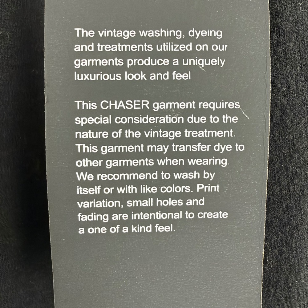 Chaser Sweatshirt XL Black Silver Glitter Star Print Long Sleeve Knit NEW - Picture 7 of 16